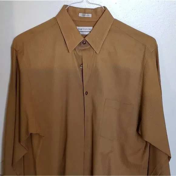 Van Heusen Shirts Ct61b Van Heusen Satin Stripe Classic Fit